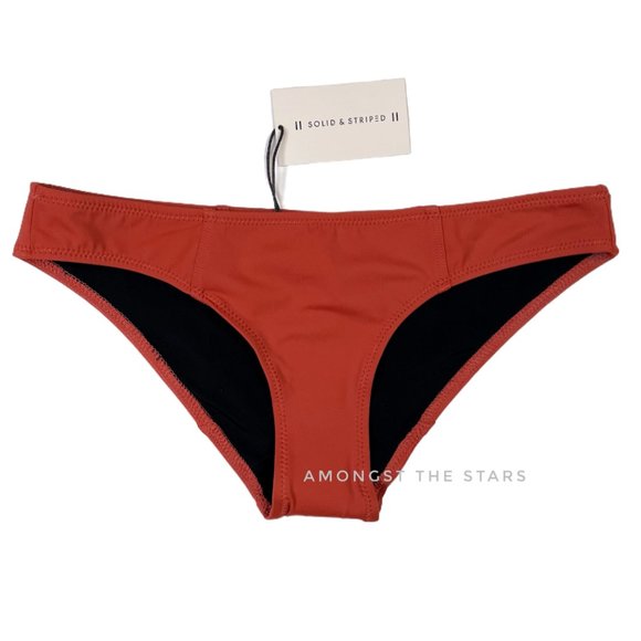 Solid & Striped The Isabella Rust Orange Bikini Bottom - Picture 5 of 8